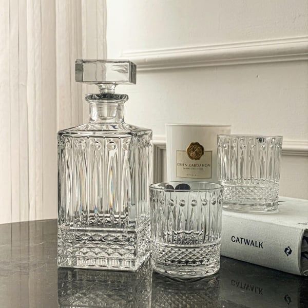 Bộ bình cốc pha lê Bohemia Windsor 320ml - 1 bình, 6 cốc