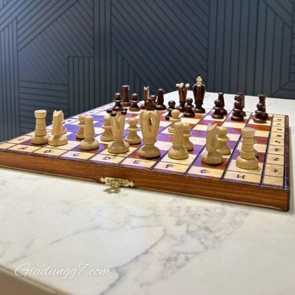 Bộ cờ vua thủ công Albatros Royal bằng gỗ - Made in EU