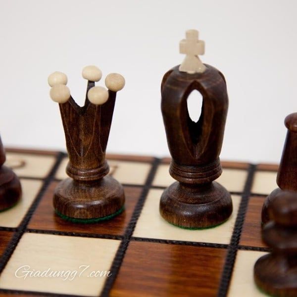 Bộ cờ vua thủ công Albatros Royal bằng gỗ - Made in EU