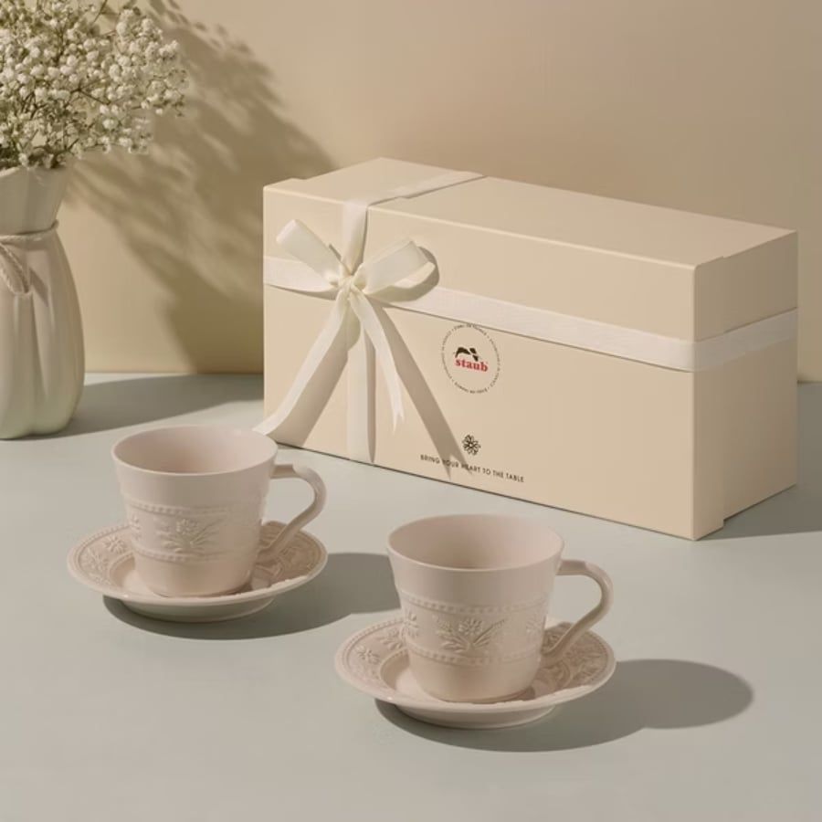 Bộ cốc chén Staub Margaret 4 món hoa Daisy