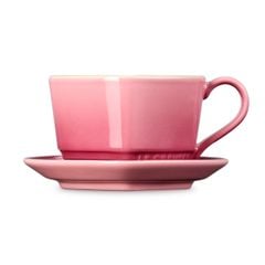  Bộ cốc kèm đĩa Le Creuset 220ml hình trái tim - Màu hồng/Đỏ 