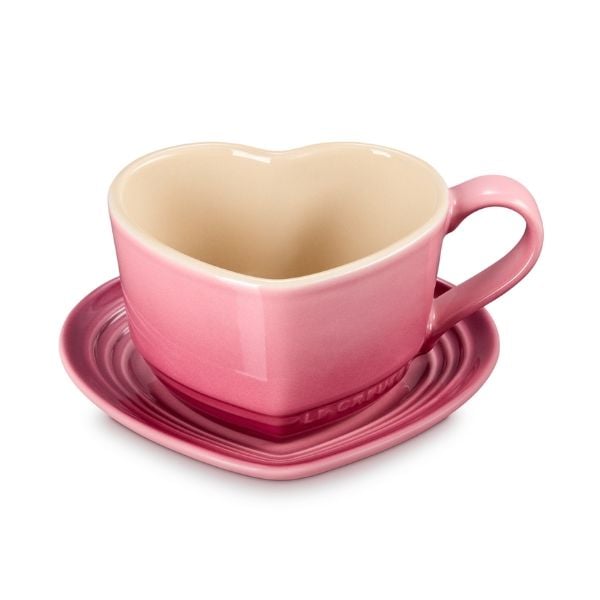Bộ cốc kèm đĩa Le Creuset 220ml hình trái tim