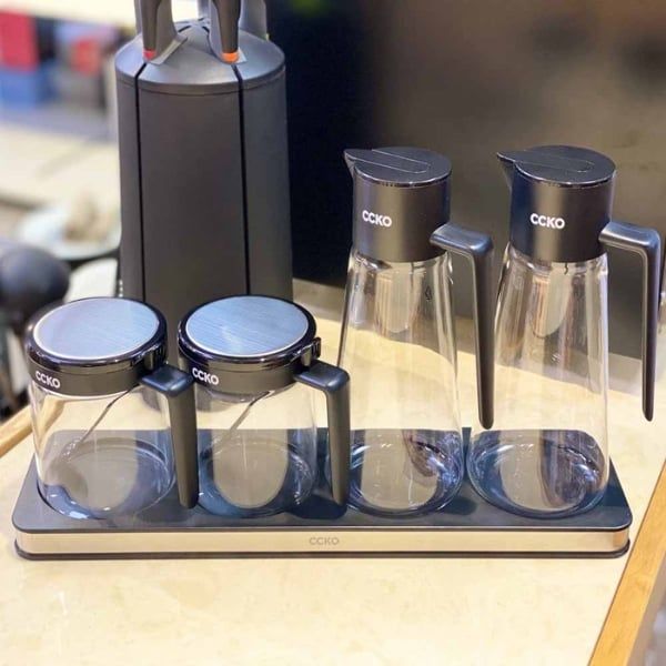 Bộ đựng gia vị CCKO thủy tinh cao cấp 4 món