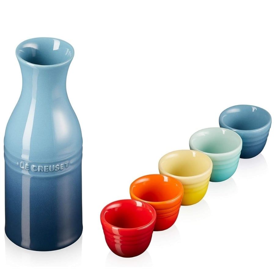 Bộ đựng rượu sake Le Creuset Ochoko cầu vồng