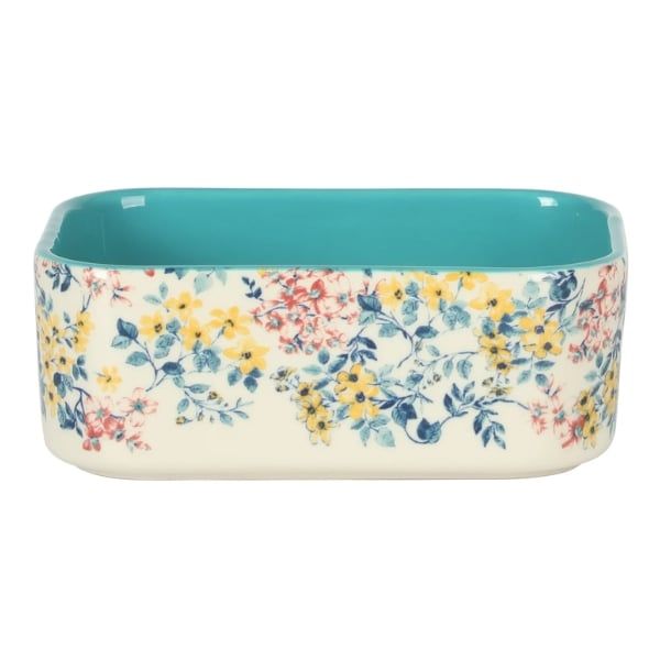 Bộ hộp sứ chữ nhật 6 món The Pioneer Woman Fancy Flourish