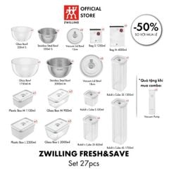 Bộ hút chân không Zwilling 27 món kèm máy hút chân không 