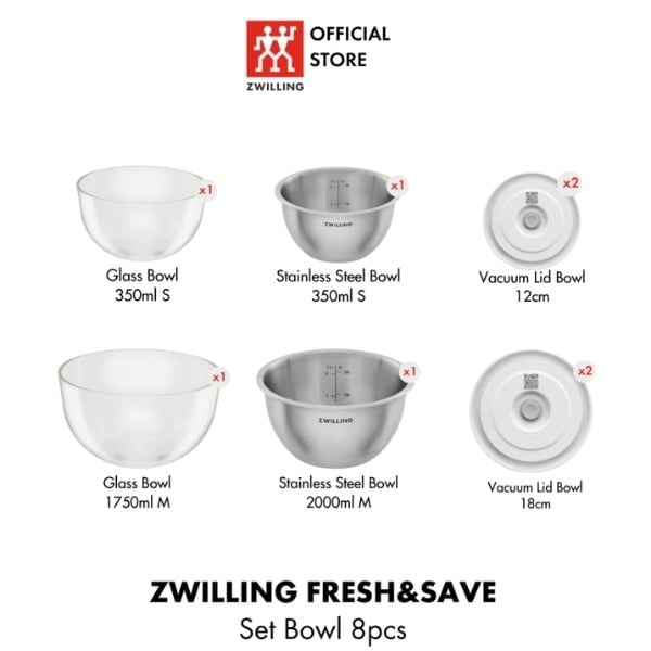 Bộ hút chân không Zwilling 27 món kèm máy hút chân không