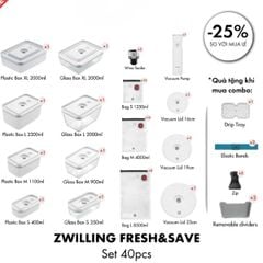  Bộ hút chân không Zwilling 40 món kèm máy hút chân không 