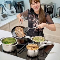  Bộ nồi chảo inox đáy 5 Lớp Gume GMPPS-2201 KOREA 