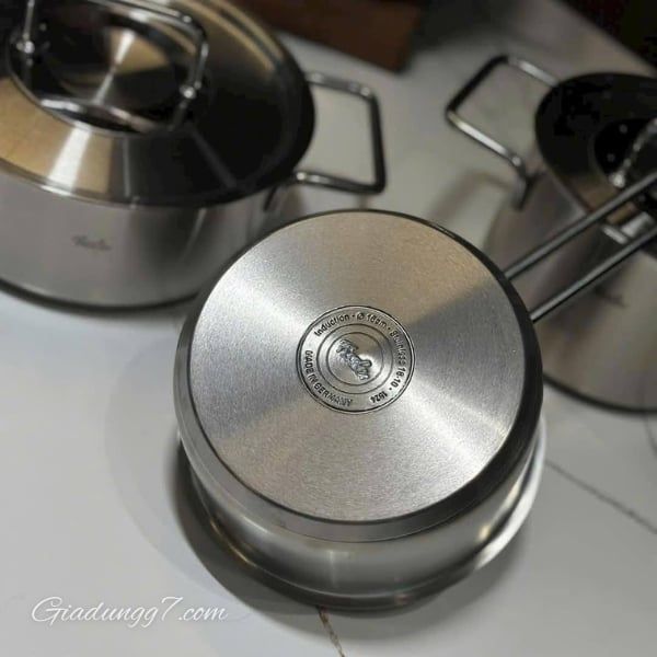 Bộ nồi Fissler Pure Collection 6 món (4 nồi, 1 quánh, 1 chảo 24cm)