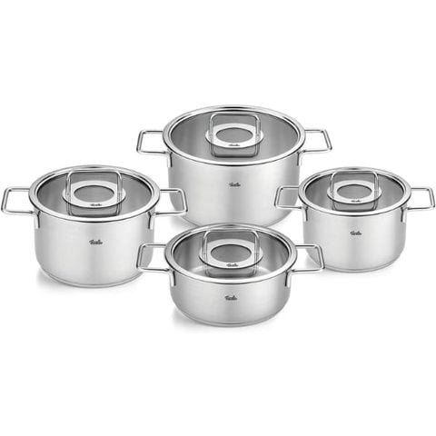Bộ nồi Fissler Pure Collection 4 món nắp kính - 4 nồi