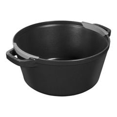  Bộ nồi gang kèm chảo Staub 24cm 2in1 - Màu trắng (nồi 4L, chảo 1.9L) 