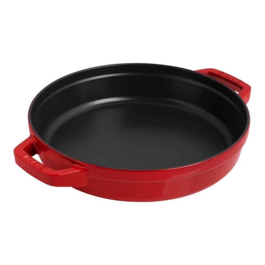 Bộ nồi gang kèm chảo Staub 24cm 2in1 - Màu trắng (nồi 4L, chảo 1.9L)