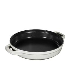  Bộ nồi gang kèm chảo Staub 24cm 2in1 - Màu trắng (nồi 4L, chảo 1.9L) 