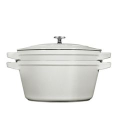  Bộ nồi gang kèm chảo Staub 24cm 2in1 - Màu trắng (nồi 4L, chảo 1.9L) 