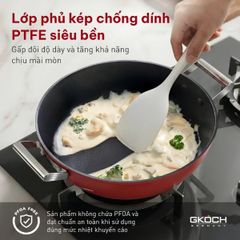  Bộ nồi Gkoch 4 món - Màu đỏ / Trắng 