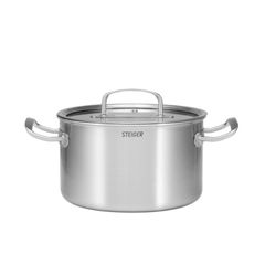  Bộ nồi inox Steiger Element 5 món đáy liền - 4 nồi 1 quánh 