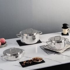  Bộ nồi Michelangelo Home Chef 4 món 106041 - 3 nồi, 1 quánh 