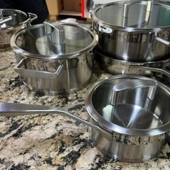  Bộ nồi Michelangelo Signature 5 món - 3 nồi, 1 quánh, 1 chảo inox 106003 
