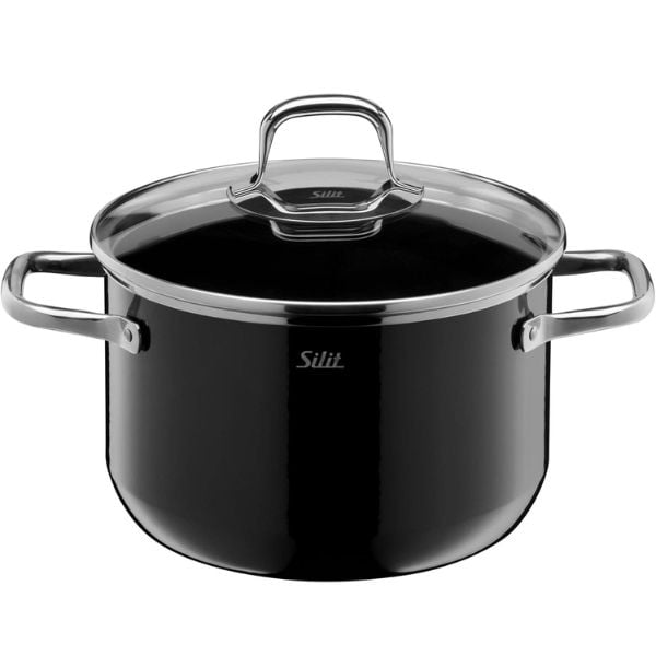 Bộ nồi Silit Elegance Line 4 món (3 nồi, 1 quánh) - Màu đen - Made in