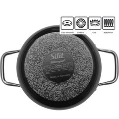  Bộ nồi Silit Elegance Line 4 món (3 nồi, 1 quánh) - Màu đen - Made in Germany 