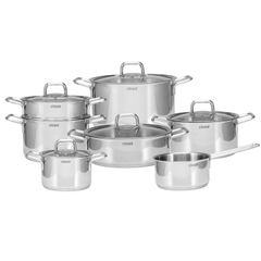  Bộ Nồi Steiger Diamond 7 món vung kính 