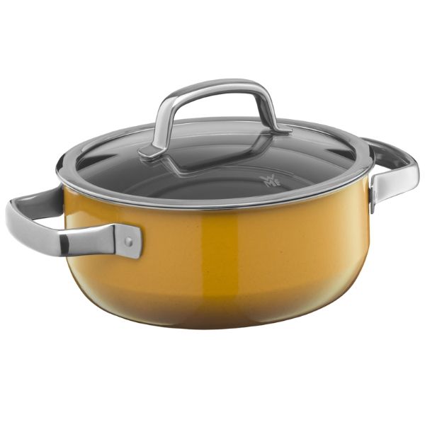 Bộ nồi WMF Fusiontec Mineral 4 món - 3 nồi, 1 quánh - Màu Vàng