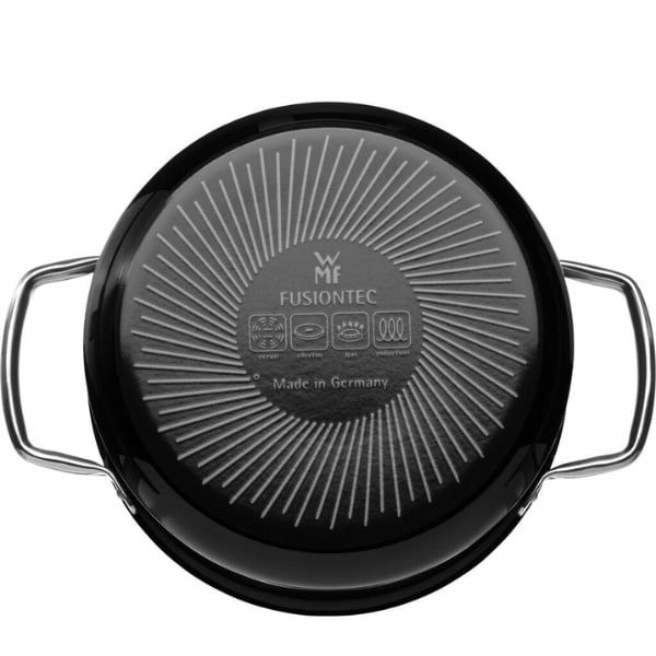Bộ nồi WMF Fusiontec Mineral 4 chiếc (3 nồi, 1 quánh) - Màu đen