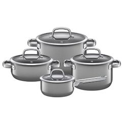 Bộ nồi WMF Fusiontec Mineral 4 chiếc màu xám xanh (3 nồi, 1 quánh) 