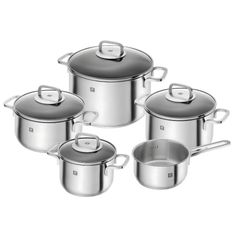  Bộ nồi Zwilling Cube 5 món nắp kính - 4 nồi 1 quánh 