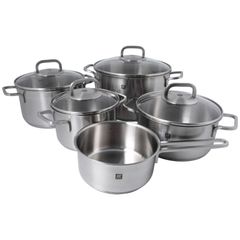  Bộ nồi Zwilling Cube 5 món nắp kính - 4 nồi 1 quánh 