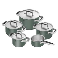 Bộ nồi Zwilling Pure 5 món (4 nồi, 1 quánh) - Màu xanh