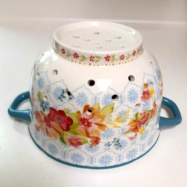 Bộ rổ sứ kèm đĩa đựng hoa quả Wildflower Whimsy The Pioneer Woman 5L