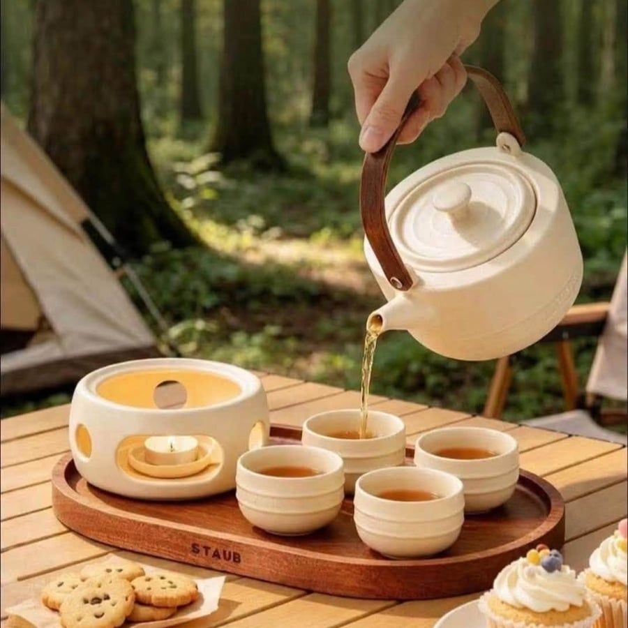 Bộ trà Staub Cast Iron Teapot