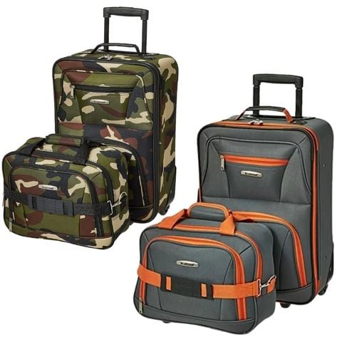 Bộ vali kéo Rockland Fashion Softside Upright 2 món