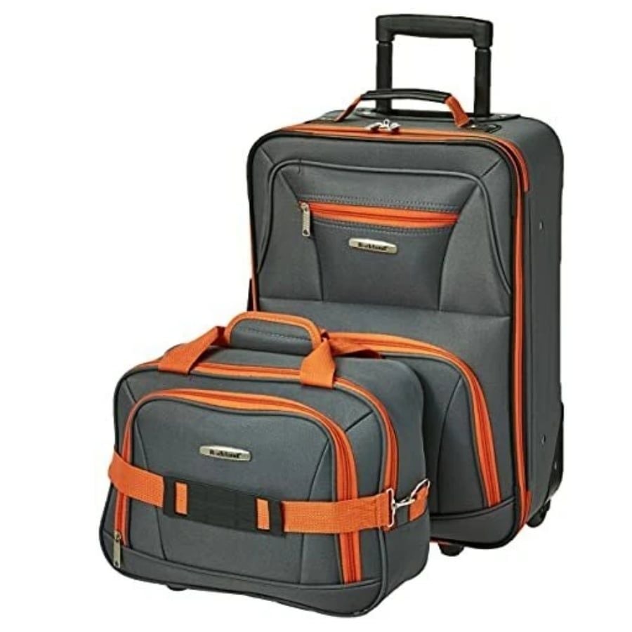 Bộ vali kéo Rockland Fashion Softside Upright 2 món