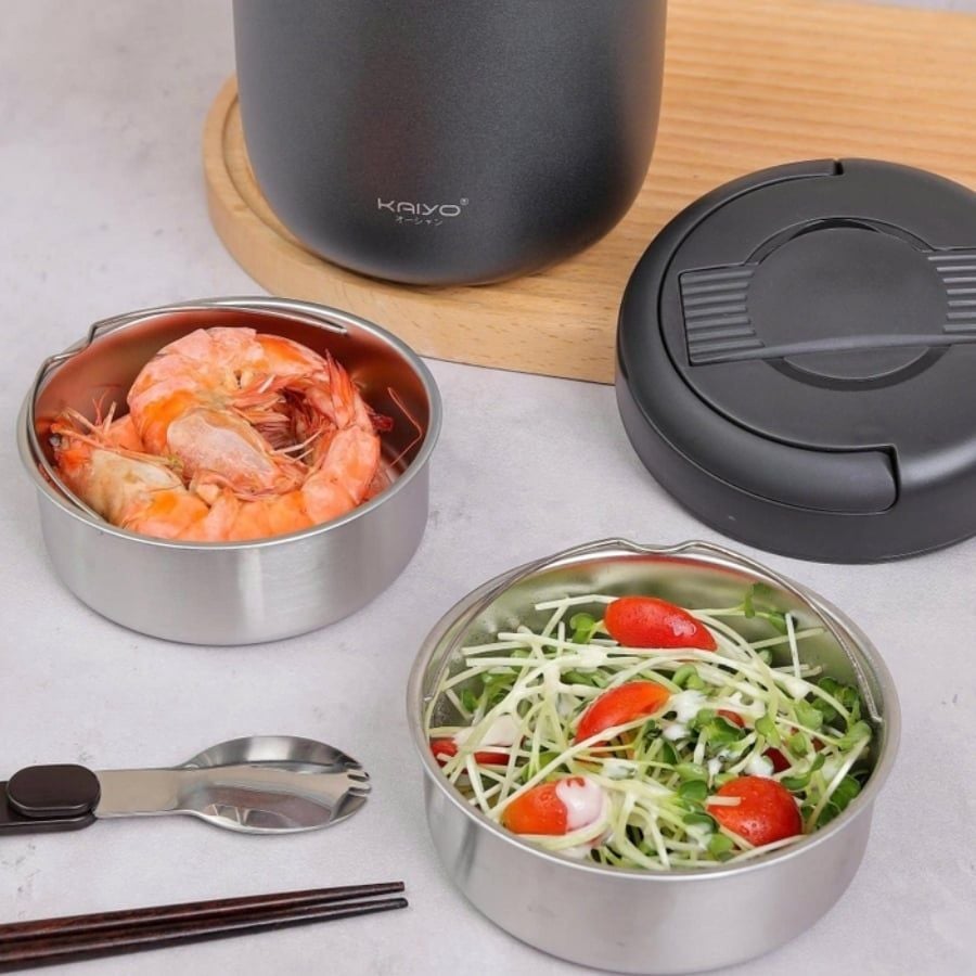 Cặp lồng giữ nhiệt 3 ngăn Kaiyo 1.3L