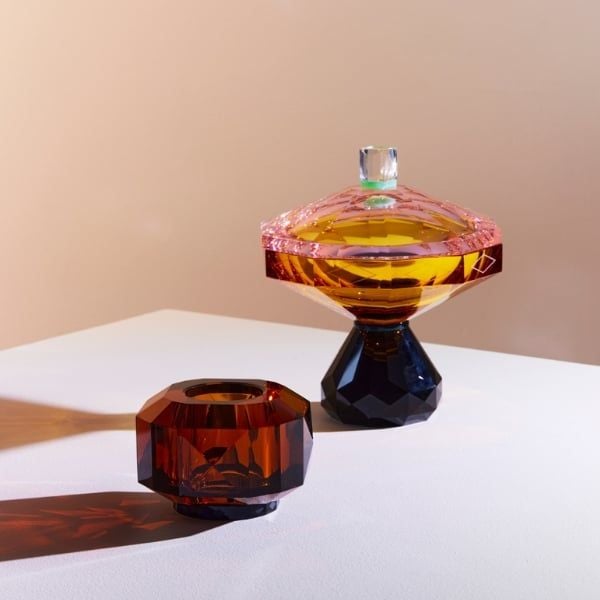 Chân bồng có nắp Reflections Copenhagen Hamptons Amber