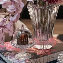  Chân bồng có nắp Rogaska Windsor 12cm 