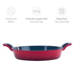  Chảo gang Gkoch size 24cm 