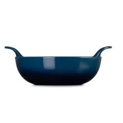  Chảo gang Le Creuset Balti 20cm 2 quai - Màu xanh 