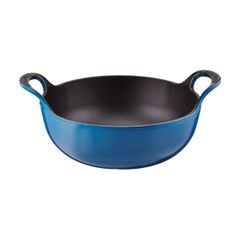  Chảo gang Le Creuset Balti 24cm 2.7L 2 quai - Màu xanh coban 