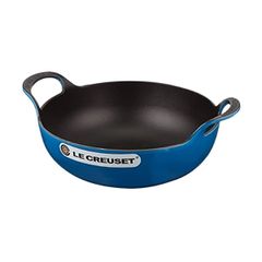  Chảo gang Le Creuset Balti 24cm 2.7L 2 quai - Màu xanh coban 
