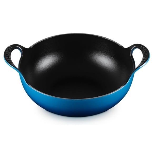 Chảo gang Le Creuset Balti 24cm 2.7L 2 quai - Màu xanh coban