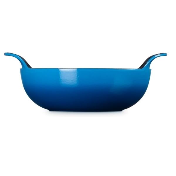 Chảo gang Le Creuset Balti 24cm 2.7L 2 quai - Màu xanh coban