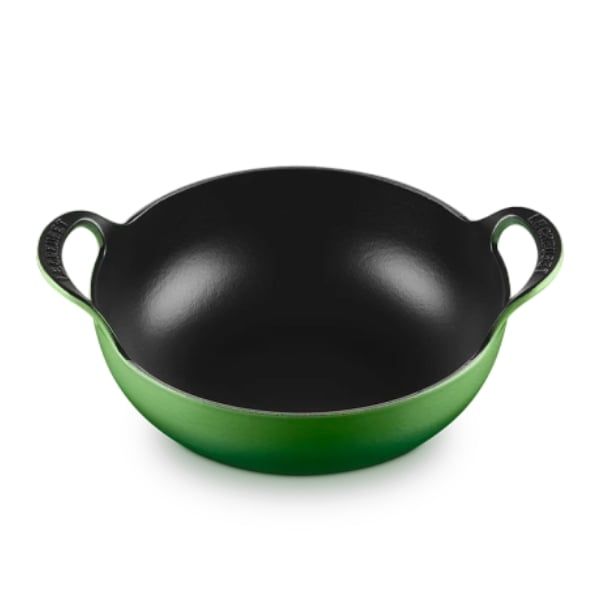 Chảo gang Le Creuset Balti 24cm 2 quai - Màu xanh Green