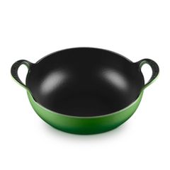  Chảo gang Le Creuset Balti 24cm 2 quai - Màu xanh Green 