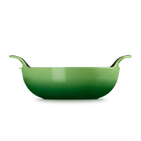 Chảo gang Le Creuset Balti 24cm 2 quai - Màu xanh Green