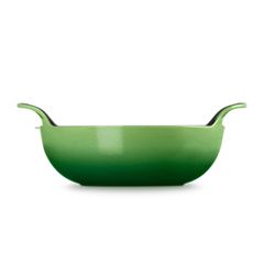  Chảo gang Le Creuset Balti 24cm 2 quai - Màu xanh Green 