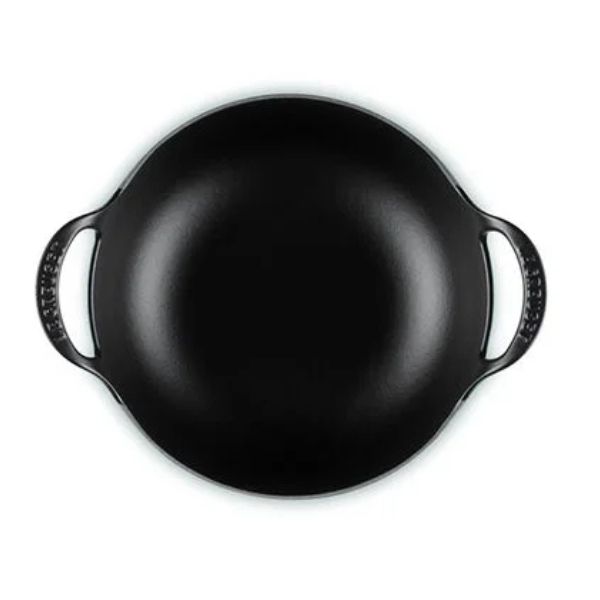 Chảo gang Le Creuset Balti 24cm 2 quai - Màu xanh Artichaut